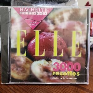 Elle - 3000 Recettes Recipes PC Mac Game Software Sealed